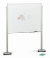 JUEGO 2 SOPORTES ALUMINIO CON RUEDAS PARA PIZARRA