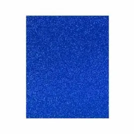 Lamina Goma Eva 20X30 Azul Efecto Purpurina