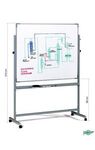 SOPORTE VOLTEABLE + PIZARRA 11/11 122X200