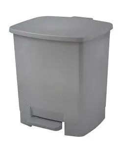 Papelera de Pedal Gris Capacidad 22 Litros