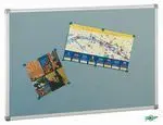Tablero Corcho Tapizado en Textil 60X90 Marco Alum