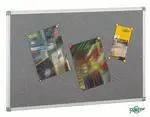 Tablero Corcho Tapizado en Textil 60X90 Marco Alum