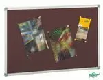 Tablero Corcho Tapizado en Textil 90X150 Marco Alu