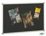 Tablero Corcho Tapizado en Textil 45X60 Marco Alum