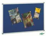 Tablero Corcho Tapizado en Textil 90X150 Marco Alu