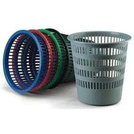 Papelera Plastico Rejilla Colores Surtidos