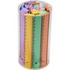 BOTE REGLAS 16CM PASTEL 100 UNIDADES