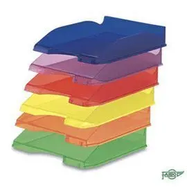 Bandeja Plastico 93 Apilable Translucida Verde