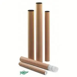 Tubo Portaplanos Carton con Tapas 460X40Mm