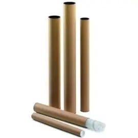 Tubo Portaplanos Carton con Tapas 640X60Mm