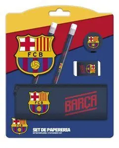 Set de Papeleria con Portatodo Fc Barcelona