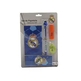 Set de Papeleria con Block de Notas Real Madrid