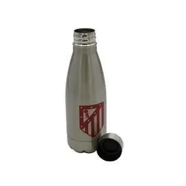 Botella Plateada de Acero 550Ml Atletico de Madrid