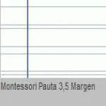 Recambio 100 Hojas 70 Gr Cuarto Montessori Pauta 3,5 Margen 4 Taladros
