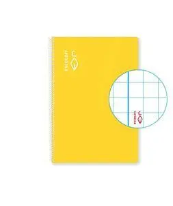 Bloc Espiral 4º 50H 70Gr Cuadro 6Mm Amarillo