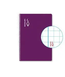Bloc Espiral 4º 50H 70Gr Cuadro 6Mm Violeta