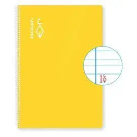 Bloc A4 40H 70G Montessori Pauta 5 Margen Amarillo