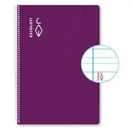 Bloc A4 40H 70G Montessori Pauta 5 Margen Violeta