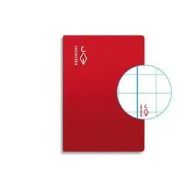 Libreta Cuarto 50H 70G Cuadro 8X8 Margen Rojo
