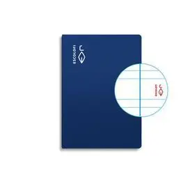 Libreta Cuarto 50H 70G Pauta 3,5 Margen Azul