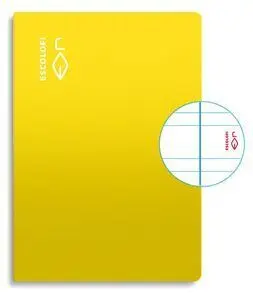 Libreta A4 50H 70Gr Pauta 3,5 Margen Amarillo