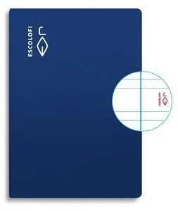 Libreta A4 50H 70Gr Pauta 3,5 Margen Azul