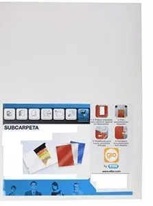 Subcarpeta Fº Elba 180Gr Pastel Blanco