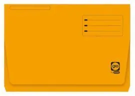 Subcarpeta con Bolsa y Solapa Folio 320G Naranja