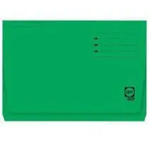 Subcarpeta con Bolsa y Solapa Folio 320G Verde