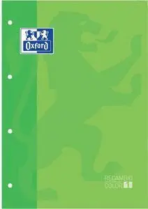 Recambio A4 4 Taladros 80H Cuadro 5Mm Oxford Verde