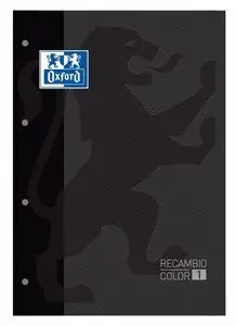 Recambio A4 4 Taladros 80H Cuadro 5Mm Oxford Negro