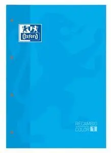 Recambio A4 4 Taladros 80H Cuadro 5Mm Oxford Azul