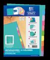 SEPARADORES OXFORD CARTULINA A4 10 POSICIONES 10 C