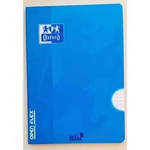Libreta Grapa Tapa Plastico A5+ 48H Cuadro 4Mm Azu