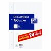RECAMBIO A4 80+20H CUADRO 4X4 CON MARGEN