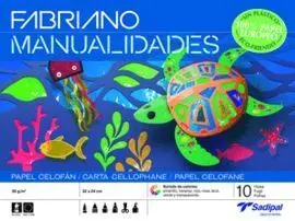 Bloc Manualidades Papel Transparente Celofan 10H
