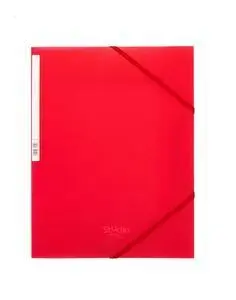 Carpeta Pp con Solapas y Cierre Goma Roja