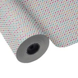 Papel Regalo Bobina 31Cm 2K Todo Año Puntos Rojos