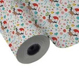 Papel Regalo Bobina 62Cm 4K Navidad Rudolf