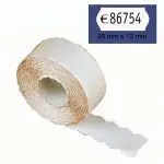 Rollo Etiquetas 26X12 Blanca Removible Oval