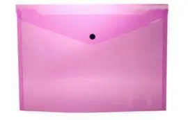Sobre Portadocumentos Pp A4 con Broche Rosa