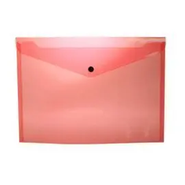 Sobre Portadocumentos Pp A4 con Broche Rojo