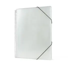 Carpeta Espiral 30 Fundas A4 Transparente con Bols