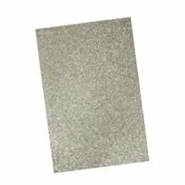 Lamina Goma Eva Purpurina 40X60Cm Plata Pack 10 ud