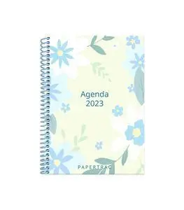 Agenda Anual 2023 A5 Dp Flowers Espiral Papertrac
