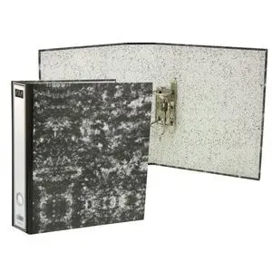 Archivador A-Z Carton A4 Jaspeado Negro