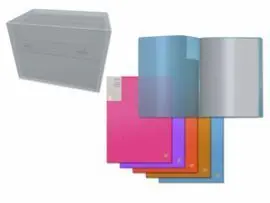 Carpeta Pp Neon A4 60 Fundas Transparente