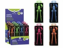 Compas Automatico Neon Basic 4 Colores Bismark