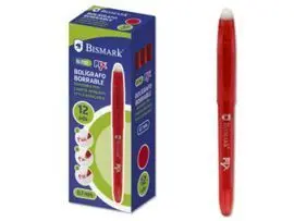 Boligrafo Borrable Capuchon Bismark Rojo 0. 7Mm