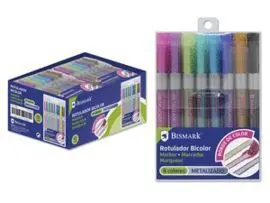 Rotulador Bicolor Metal y Neon Pastel Set 8 Colore